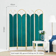 Room Screen Even 4 Pannelli, camoscio Premium Camera da Letto e Decorazione dello Schermo con Struttura in Metallo, divisorio per la Privacy