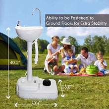 Alivisa Portatile Zona Lavaggio mobili lavabo Indipendente Lavaggio delle Mani per Eventi all'aperto sciopero Camping Incontri