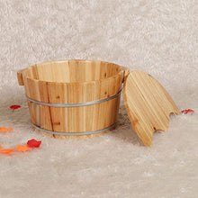 ERHANG Pediluvio in Legno Vaschetta per Pedicure Vasca Idromassaggio per Massaggio Domestico Profumata con Pedicure Liscia E Delicata,B
