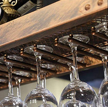 Portabottiglie da vino in metallo ripiano in ferro ripiano in bar LOFT a soffitto a parete appeso vino calici in vetro champagne porta bicchieri portabottiglie portaoggetti (dimensioni: 100 * 35 cm)