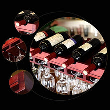 Mobile Bar Mensole Galleggianti Portabottiglie da Soffitto Portabottiglie da Parete | Portabottiglie e bicchiere | Arredamento per la casa e la cucina | Rack di stoccaggio | Espositore per decorazio