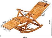 Reclinabili Bamboo Sedia a Dondolo Bambino Sedia Pieghevole per Adulti Casa Poltrona Sedia Cool Sedie Fretta Sedia anziana Pranzo Pranzo Pranzo Sedia