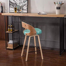 YS Sedia in Legno Massello Casual Creativo Di Alta Personalità Moderno Minimalista Schienale Alto Sgabello da Bar,Io