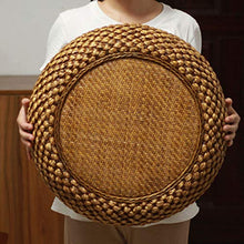LTINN Cuscini in Tatami Fatti a Mano, per Camera da Letto, Meditazione della casa, Rattan Naturale, Struttura in Erba e Legno, Piatto e Compatto