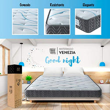 OnNuvo Materasso Matrimoniale Antidecubito, Molle Insacchettate Indipendenti 7 Zone, Lastra AirTechFoam+, Sostegno Perimetrale, 22 cm, Ortopedico, Ipoallergenico, Ergonomico (160x200x22) Venezia