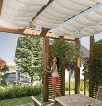 Windhager Tenda Vela Parasole per tendicorda, Protezione Solare, pergola o Giardino d'inverno, 420 x 140 cm, Bianco, 10872
