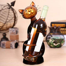 Portabottiglie per vino per gatti Scaffale per vino, artigianato per sculture in metallo Portabottiglie Decorazioni per la casa Decorazioni per interni Regali