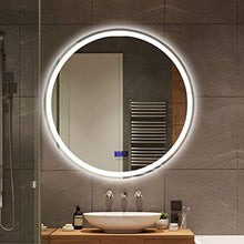 HL LED luce specchio bagno specchio touch sensore impermeabile e anti-appannamento φ70cm, adatto per hotel bar bagno-bianco-50CM