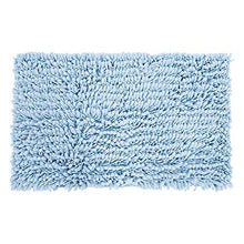 Tappetino da bagno Tappetino per capelli lunghi felpati spessi e fini indossabili per soggiorno per la cucina(Light blue)