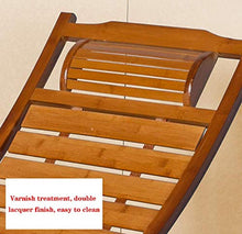 XLYYHZ Sedie a Sdraio per Patio Sedia a Dondolo in bambù Sedia per Adulto Siesta Sedia reclinabile Pieghevole Pausa Pranzo Sedia da Balcone Divano Sedia per Il Tempo Libero Sedia da Spiaggia