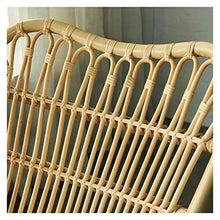 XinQing-Sedia a Dondolo Sedia a Dondolo a Dondolo in Rattan Sedia reclinabile Sedia Lazy Divano Sedia, Nordic, Adatto per Balcone Soggiorno Giardino