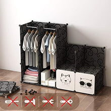 XuQinQin Armadio, assemblato Armadio, Guardaroba Semplice, plastica Assemblea Bagagli, Armadio, Doppio Armadio Armadio (Size : 111x47x165cm)