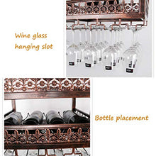 Armadietto Del Vino Scaffale Da Bar Mensole Sospese Portabottiglie Da Vino A Soffitto, Portabicchieri Da Vino Sospeso, Portabottiglie Rustico, Portabottiglie Da Appendere, Design Industriale Per La C