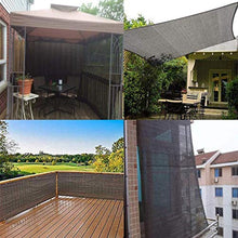 AOHMG Telone Ombreggiante, Il 90% Nero Frangisole Frangivista con Occhielli Rete Ombreggiante/Ombra, per Barn Pool Pergola Kennel,4x8m/12x24ft