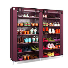 MICEROSHE Armadio Semplice Durevole Portable Panno Scarpiera può Mettere Boots Multilayer Ferro Doppia Fila Bagagli Polvere Semplice Moderna Non Tessuto Scarpa Semplice mensola Design Pratico
