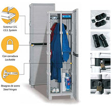 ArtPlast C50/172AP, Armadio Portascope, Grigio, 50 x 39 x h 172 cm
