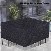 Fodere per mobili da giardino impermeabili 135x135x75cm, fodere per mobili da esterno, fodere per tavoli e sedie da patio rettangolari, impermeabili resistenti durevoli, anti-UV, set di coperture