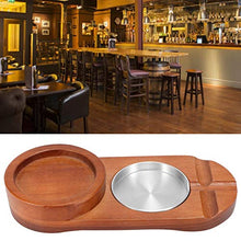 Posacenere per sigari, vassoio per sigari durevole, accessorio per sigari per sala sigari da ufficio a casa(Oval (with ashtray))