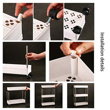 WangQ Il Rack rotolante è Facile da spostare Il Design Stretto è Facile da conservare Il Bagno e Gli scaffali da Cucina Sono Adatti per Qualsiasi Scena (Size : 64cm)