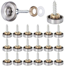 Vite Per Specchio,Chiodo Decorativo In Acciaio Inossidabile Da Tavolo a Specchio*20,Incluso Tappo a Vite,Utilizzato Per:Tavolino,Armadio,Specchio