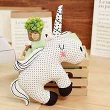 Cuscino in stile nordico a forma di coniglio unicorno orso cuscino giocattolo, cotone animale peluche giocattoli, giocattoli per bambini, decorazione per la stanza del bambino, 40-47 cm unicorno