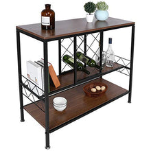 Cikonielf - Cantinetta per vino con 3 ripiani, scaffale per bottiglia, portabottiglie, porta bottiglia, 39,7 x 105 x 88,5 cm