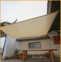 WXQIANG Copertura della Vela dello Schermo di Sun for Pergola/Giardino/Tenda/Windows, Rettangolo Mesh Canopy con Occhielli, Il 90% Crema di Protezione Solare e Resistente ai Raggi UV, Beige Prot
