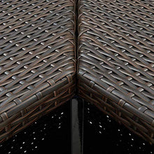 vidaXL Set da Bar da Giardino 8 pz con Cuscini in Polyrattan Marrone