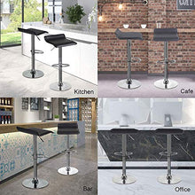 JISHIYU-Q Set di 1/2 PCS Regolabile Girevole Sgabelli, Cuoio Ascensore con Chrome Base sgabelli da Bar, Pub Sedie contatore Diningroom/contatore/Cucina Mobili for la casa (Bianco Nero) Sedia girev