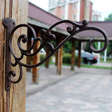 ZHFF Artigianato Europeo in ghisa Gancio in Ferro battuto Gancio Grande Classico retrò nostalgico Giardino da Appendere a Parete Decorazione da Giardino
