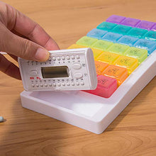 Kempp Organizzatore Digitale per Pillole, Organizer per Dispenser di scatole per Pillole, Sistema per scatole Pillole di Grande capacità, distributore Automatico di Pillole, Timer con allarmi Timer