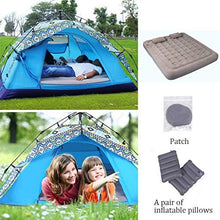 HongLianRiven Lettino da Viaggio Camping Aria Regina Materasso, Materasso Gonfiabile Materassino con Pompa d'Aria, Letto Gonfiabile Blow Up Materasso, 197 × 175 × 20 Centimetri 6-3