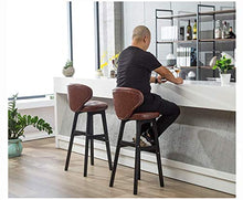 LLT Pratico sgabello Sgabelli colazione Bar Dining Chair Bar Stool Pianale da cucina Sicurezza Moderna di legno solido frame Soft Sedile Carico massimo 130Kg,Oro,68CM