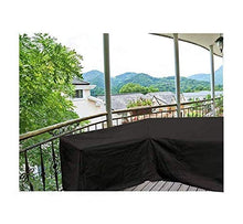 MLXIUXIU Copertura per mobili da esterni, impermeabile, a forma di L, per divano da giardino, a forma di L, per divani a forma di sinistra, 286 x 222 cm, a forma di V