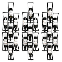MTBH PMTBHPortabottiglie da Parete in Metallo con 7 Bottiglie Ideale per ristoranti, Bar e mobili di Uso Quotidiano