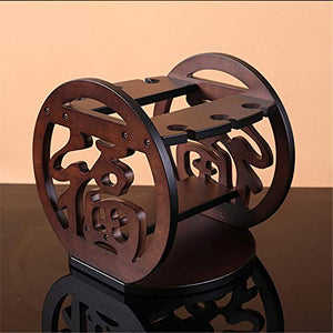BABIFIS Vino Display Rack, Capovolto Solid Supporto di Legno Ornamenti Calice Shelf Occhiali Home Salotto Minimalista