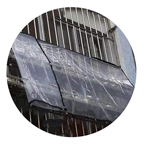 GHHZZQ Telone Copertura Resistenza allo Strappo Bordi Rinforzati Gommini Resistenti alla Ruggine Pieghevole for Mobilia Caravan Serra Impermeabile (Color : Clear, Size : 2x5m)