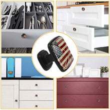 Bandiera americana 1 Pomelli per Porta Set di 4 Pomelli per Mobili Manopole per Cassetti Cucina Armadio Vetro