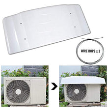 LSXIAO PVC Attrezzature Copertina, Tipo Diviso Condizionatore Copertura della Pompa di Calore, Impermeabile Parasole Include 2 Fili per Condensatore da Esterno, Compressore