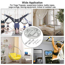 PERFETSELL Gancio per Soffitto Anelli Yoga Gancio TRX per Soffitto Supporto Ancoraggio di Soffitto Anelli da Ginnastica Yoga gancio sacco boxe per Allenamento in Sospensione Diametro 12CM