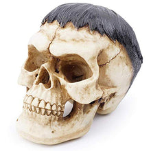 Decorativi Collezionabili Statue Ornamenti Teschio Resina Corpo Testa Modello Ornamenti personalità di Halloween Teschio Teschio Capelli Neri Regalo