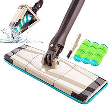 SSAYY Mop Mop da Pavimento in Microfibra X-Type con Panno in Panno da 3 Pezzi Sostituisci Gli Utensili per La Pulizia della Casa per L'Estrusione Manuale con Lavaggio A Mano Libera