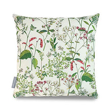 Celina Digby - Cuscino da giardino impermeabile e resistente alle intemperie, motivo prato gallese, 42 x 42 cm, colore: Panna