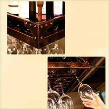 Portabottiglie in metallo Portabicchieri da vino Portabottiglie retrò Portabicchieri in ferro Arte in ferro Portabicchieri da vino Portabicchieri a sospensione Portabottiglie in vetro Champagne Por