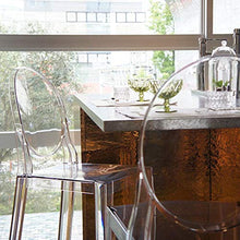 Kartell One More Sgabello, Policarbonato Trasparente o colorato in Massa, Cristallo, H. 65