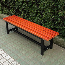 DCCYZ-YJ Sedia da Giardino Giardino Steel Frame Chair Patio Banco del Giardino Veranda Sedia da Giardino Bench (Size : L100CM*W37CM*H45CM)