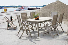 greemotion Tavolo allungabile da giardino in legno di acacia “Maui”, ca. 180/240 x 75 x 100 cm, grigio