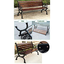 household products Panca da Giardino Terrazza, Panchina per Il Tempo Libero con Schienale, Struttura in Metallo Panchina Portico Mobili, Molto Adatto per Ponte/Portico/Balcone/Cortile E Giardino