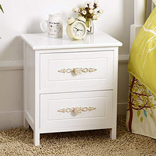 Comodino Casa Camera Accessori Ufficio universitaria effetto legno Accent Mobili in legno Comodino con 2 cassetti Comodino Mobili ed accento End Table del torace Può essere posizionato sullo studio, c