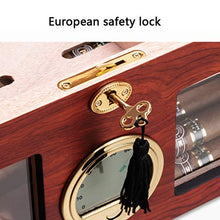 Umidificatore per Sigari Umidificatore per Sigari Scatola per Sigari in Legno di Cedro Scatola per Esposizione in Legno di Cedro Stoccaggio A Due Zone Grande capacità di Stoccaggio per 100 Sigari